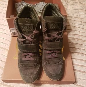 ASH Bowie Wedge Sneaker, Military Green Size 39